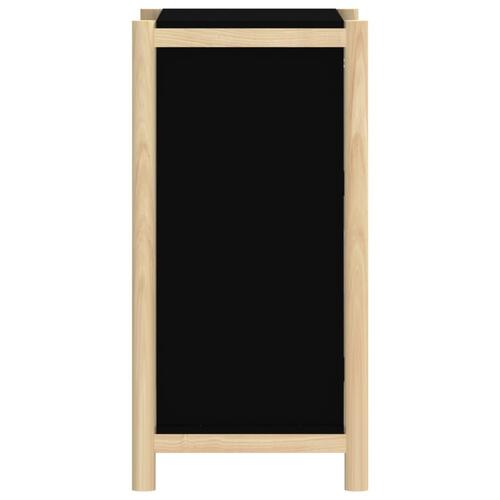 Skænk 62x38x75 cm konstrueret træ sort