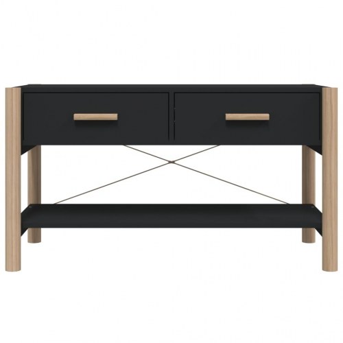 Tv-bord 82x38x45 cm konstrueret træ sort