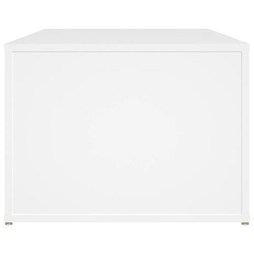Sofabord 100x50x36 cm konstrueret træ hvid