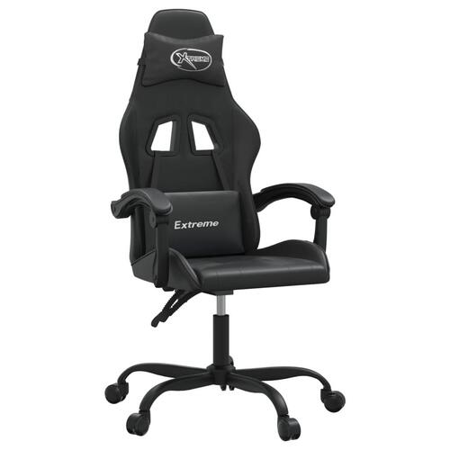 Drejelig gamingstol kunstlæder sort