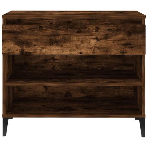 Skoskab 70x36x60 cm konstrueret træ røget egetræsfarve