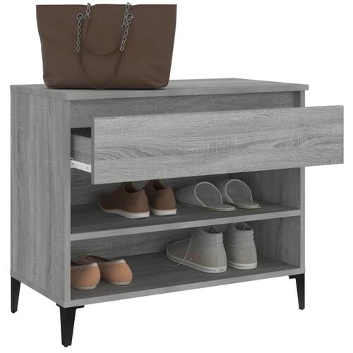 Skoskab 102x36x60 cm konstrueret træ grå sonoma-eg