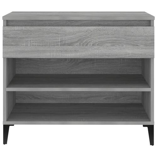 Skoskab 102x36x60 cm konstrueret træ grå sonoma-eg