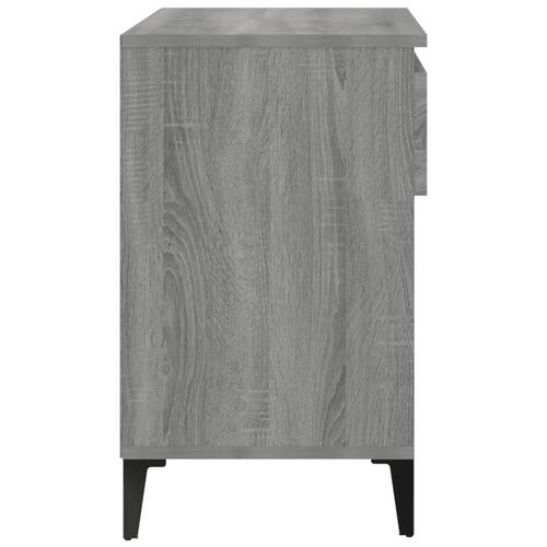 Skoskab 102x36x60 cm konstrueret træ grå sonoma-eg