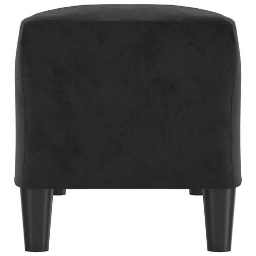 Bænk 100x35x41 cm velour sort