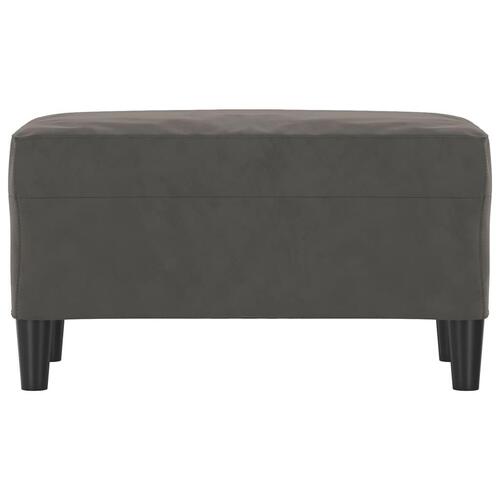 Bænk 70x35x41 cm fløjl mørkegrå
