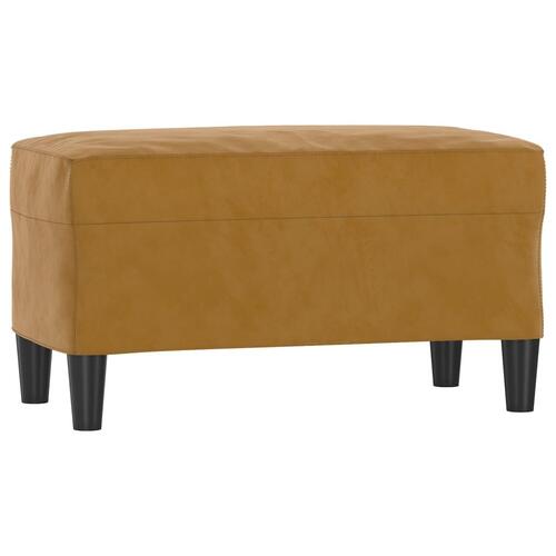 Bænk 70x35x41 cm velour brun