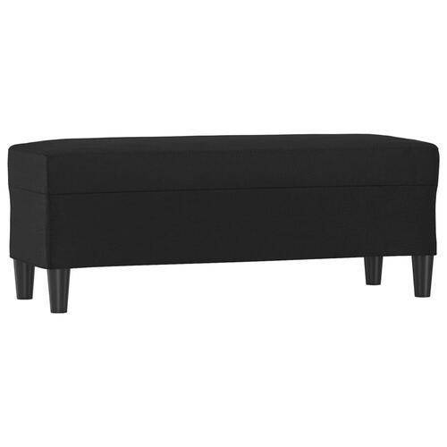 Bænk 100x35x41 cm kunstlæder sort