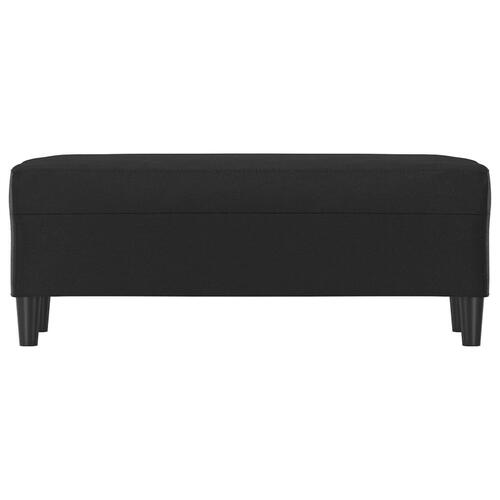 Bænk 100x35x41 cm kunstlæder sort