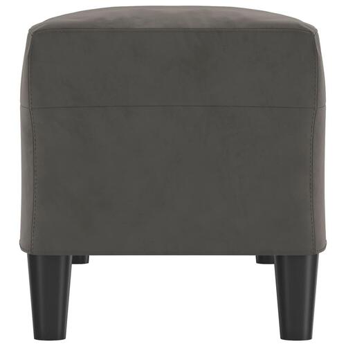 Bænk 100x35x41 cm fløjl mørkegrå