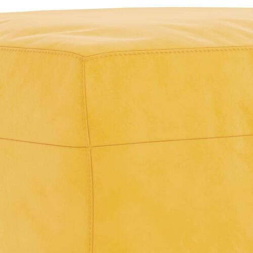 Bænk 100x35x41 cm velour gul