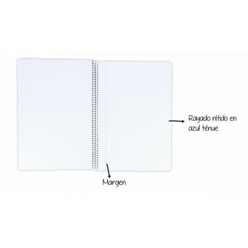 Oxford notesbog A4+ spiral - 80 ark, 90 g, multifarvet (5 stk.)
