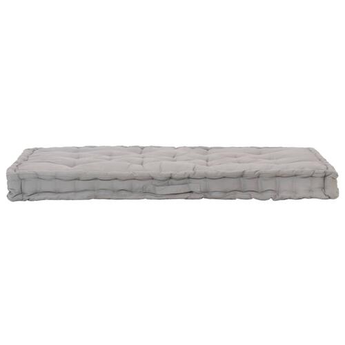 Hynder til pallesofa 2 stk. bomuld grå