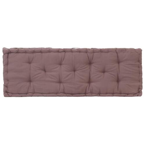 Hynder til pallesofa 2 stk. bomuld gråbrun
