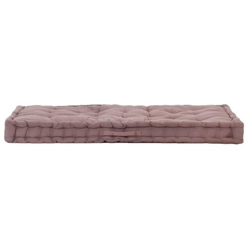 Hynder til pallesofa 2 stk. bomuld gråbrun
