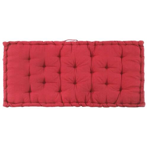 Hynder til pallesofa 2 stk. bomuld bordeaux