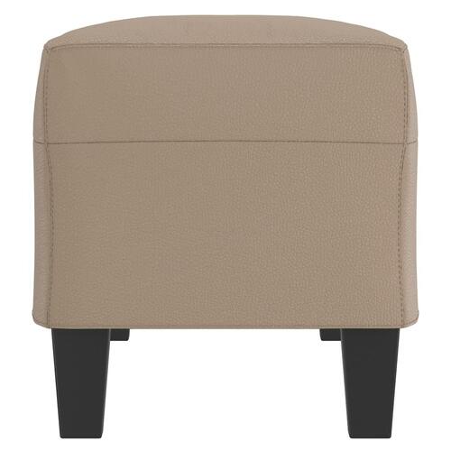 Bænk 100x35x41 cm kunstlæder cappuccino farvet