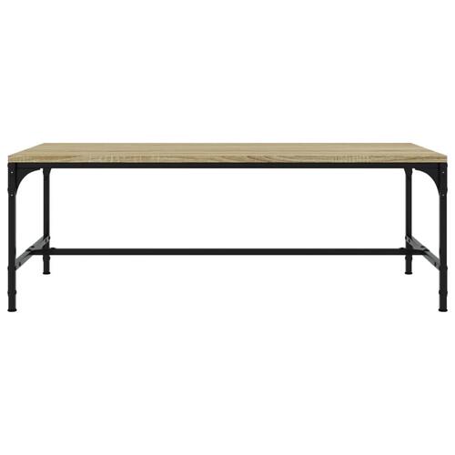 Sofabord 100x50x35 cm konstrueret træ sonoma-eg