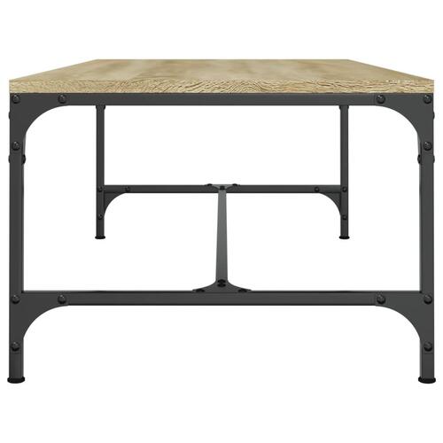 Sofabord 100x50x35 cm konstrueret træ sonoma-eg