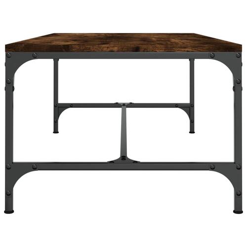 Sofabord 100x50x35 cm konstrueret træ røget egetræsfarve