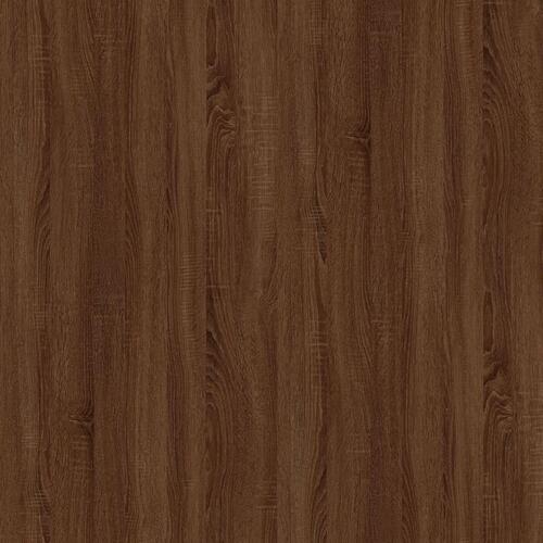 Sofabord 100x50x35 cm konstrueret træ brun egetræsfarve