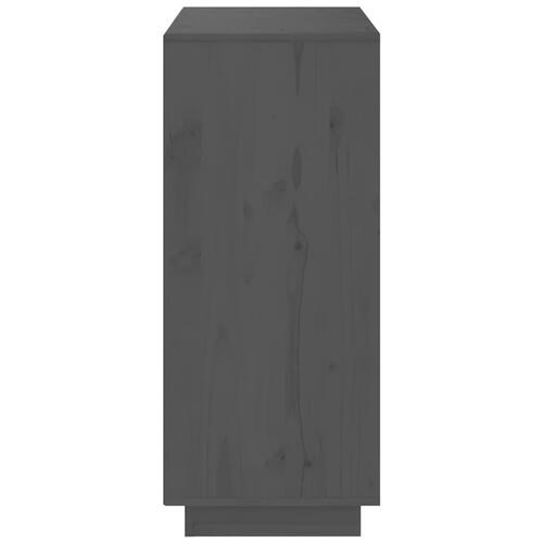 Skænk 70x34x80 cm massivt fyrretræ grå