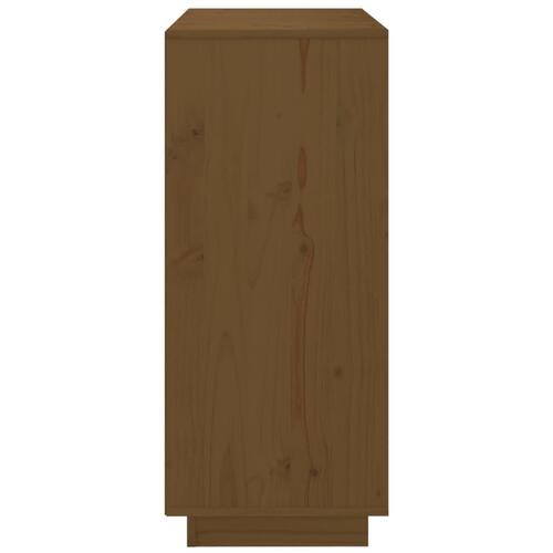 Skænk 70x34x80 cm massivt fyrretræ gyldenbrun