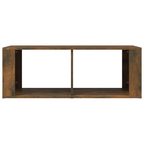Sofabord 100x50x36 cm konstrueret træ røget egetræsfarve