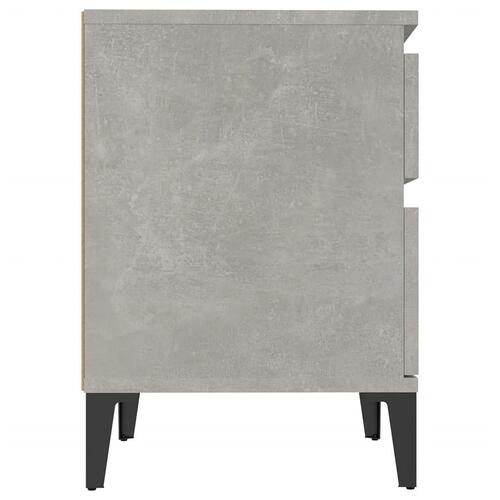 Sengebord 40x35x50 cm betongrå