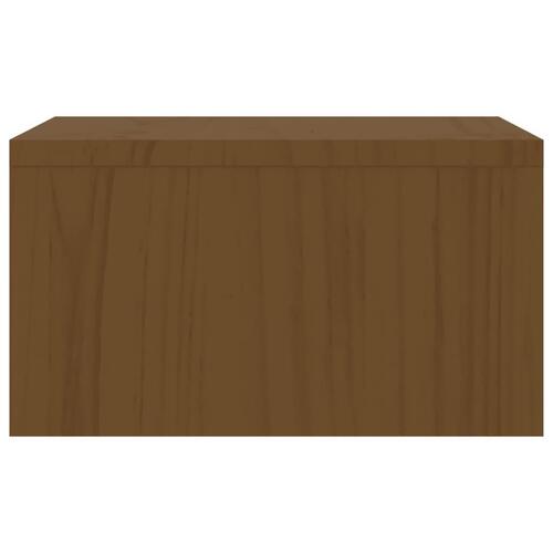 Skærmholder 50x27x15 cm massivt fyrretræ gyldenbrun