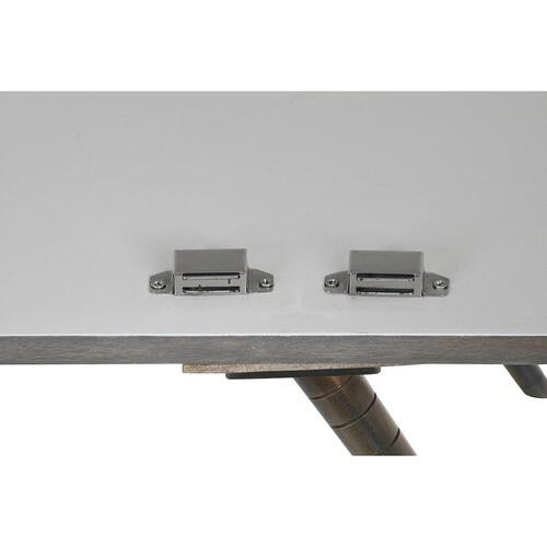 Skænk Grå Gylden Metal Hvid Mangotræ (152 x 43 x 84 cm)