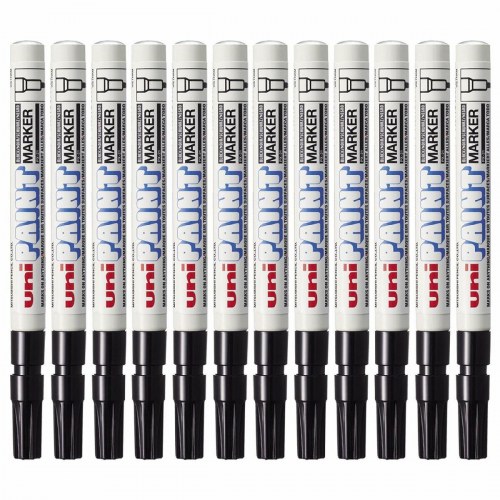 Uni-Ball Paint PX-21L sprittusch - sort, 12 stk.