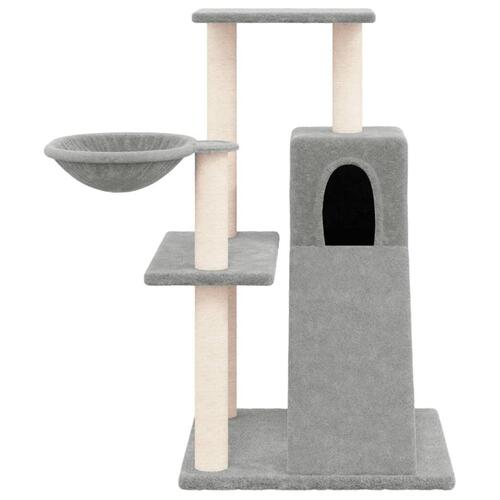 Kradsetræ med sisalstolper 82 cm lysegrå