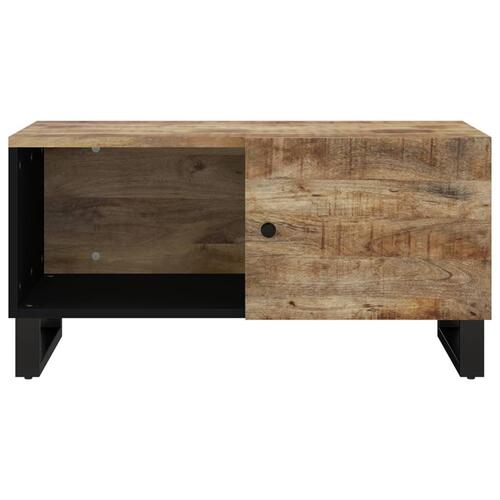 Sofabord 80x50x40 cm massivt mangotræ og konstrueret træ