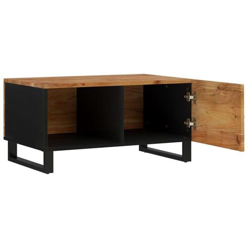 Sofabord 80x50x40 cm massivt akacietræ og konstrueret træ