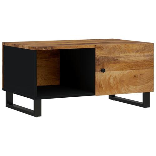 Sofabord 80x50x40 cm massivt mangotræ og konstrueret træ