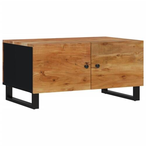 Sofabord 80x50x40 cm massivt mangotræ konstrueret træ