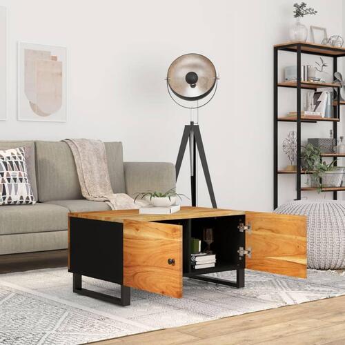 Sofabord 80x50x40 cm massivt mangotræ konstrueret træ