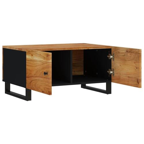 Sofabord 80x50x40 cm massivt mangotræ konstrueret træ