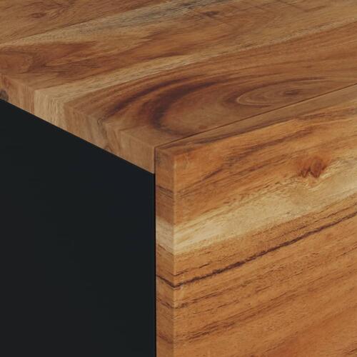 Sofabord 80x50x40 cm massivt mangotræ konstrueret træ