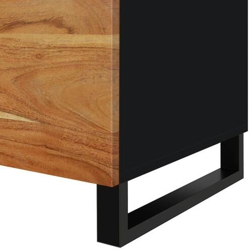 Sofabord 80x50x40 cm massivt mangotræ konstrueret træ