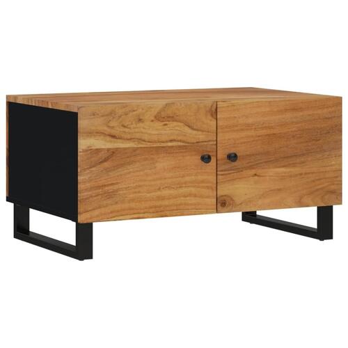 Sofabord 80x50x40 cm massivt mangotræ konstrueret træ