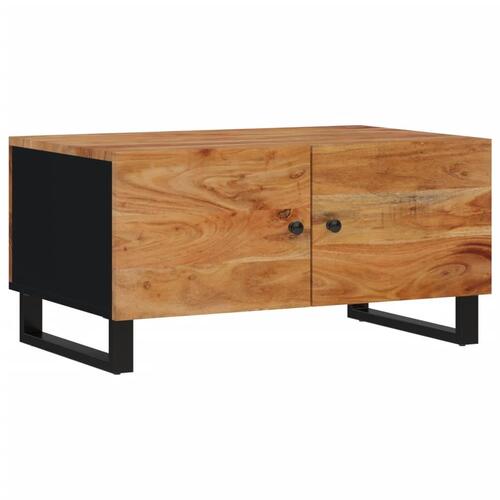 Sofabord 80x50x40 cm massivt mangotræ konstrueret træ