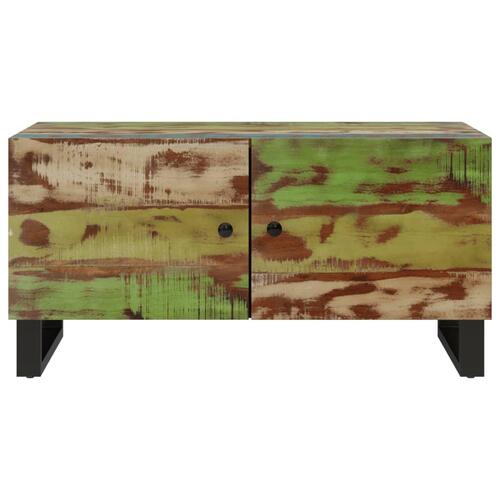 Sofabord 80x50x40 cm massivt mangotræ konstrueret træ