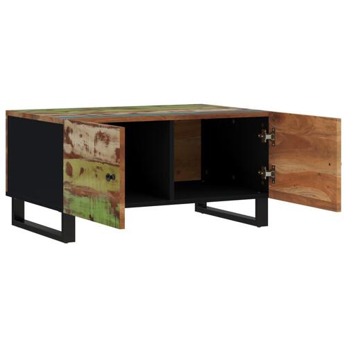 Sofabord 80x50x40 cm massivt mangotræ konstrueret træ