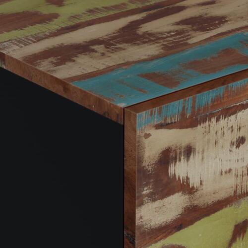 Sofabord 80x50x40 cm massivt mangotræ konstrueret træ