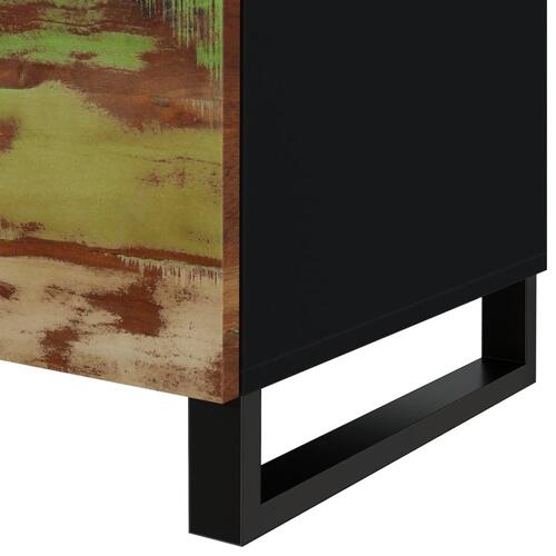 Sofabord 80x50x40 cm massivt mangotræ konstrueret træ