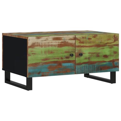 Sofabord 80x50x40 cm massivt mangotræ konstrueret træ