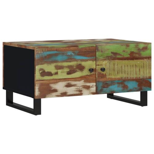 Sofabord 80x50x40 cm massivt mangotræ konstrueret træ