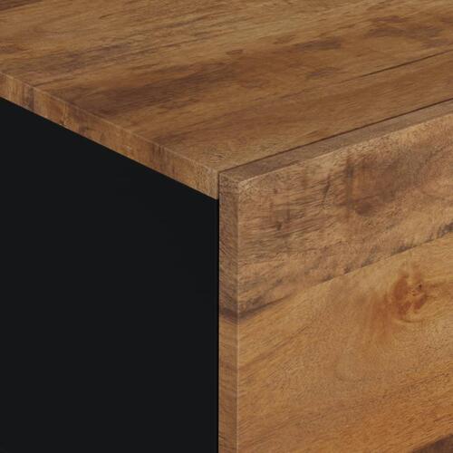 Sofabord 80x50x40 cm massivt mangotræ og konstrueret træ